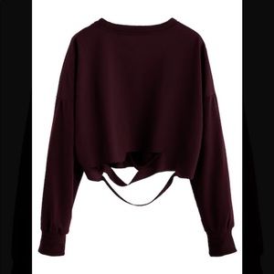 Cropped sweatshirt